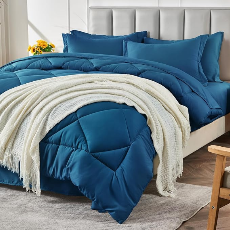 7 Pieces Comforter Set For All Seasons