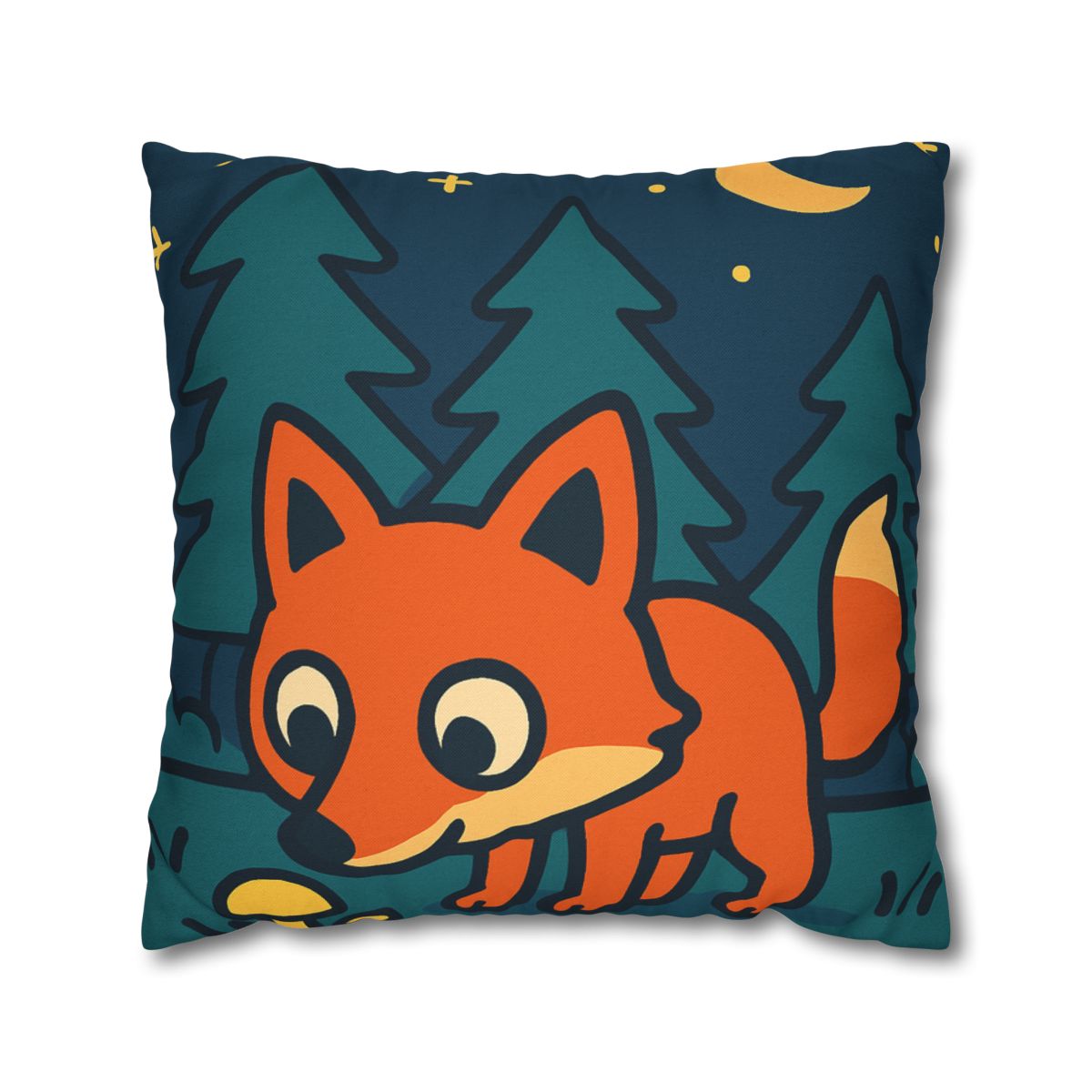 Starlight Forest Fox designer print pillow cases