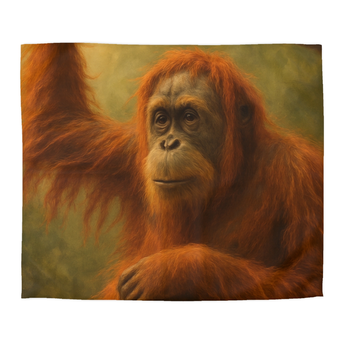 Canopy Sage Orangutan unique patterned duvets