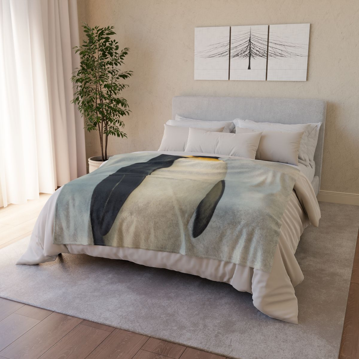 Frost Hush Emperor Penguin trendy patterned blankets