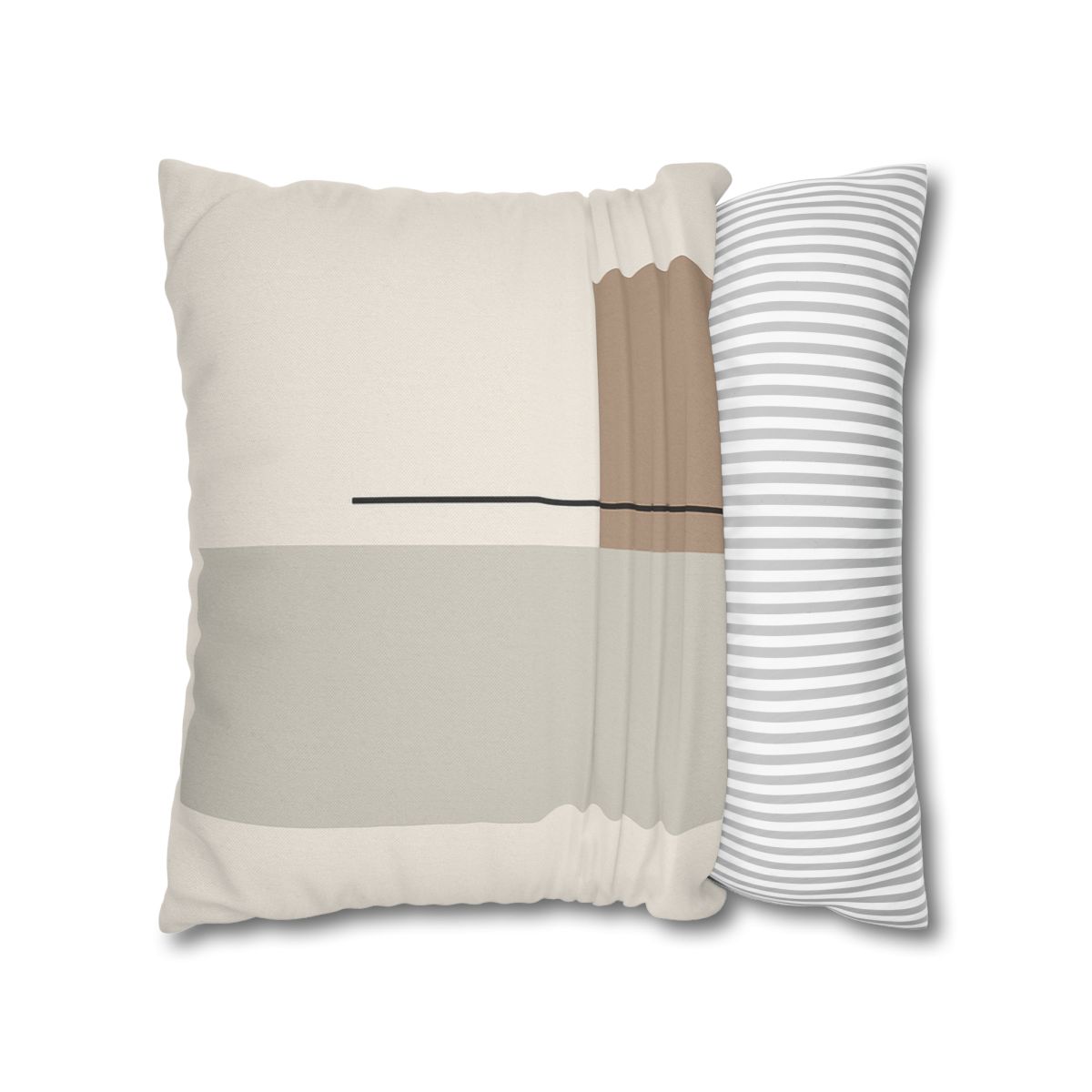 Offset Rectangle Pair With Line custom pillow cases