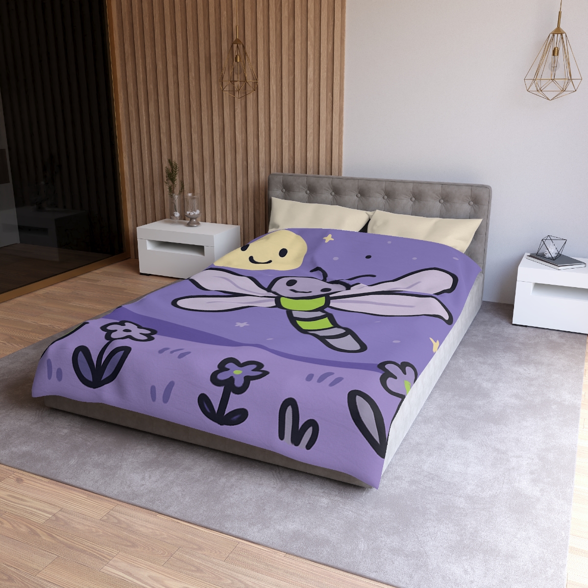 Moonlight Meadow Dragonfly custom duvets