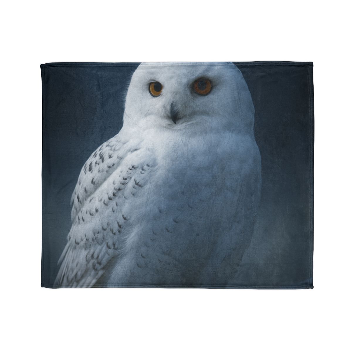 Moonlit Sentinel Snowy Owl stylish throw blankets