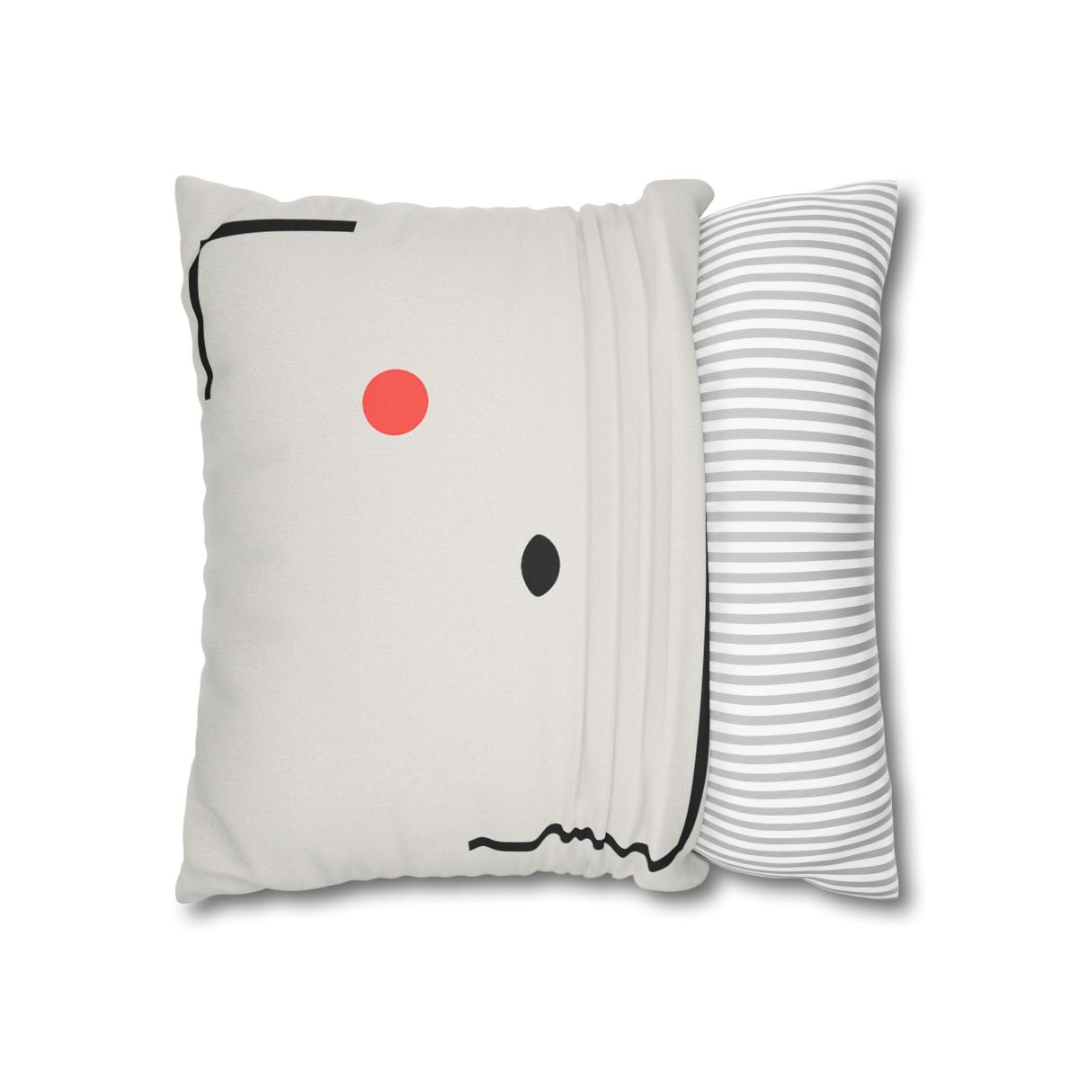 Nested Corner Frames With Two Dots trendy patterned pillow cases