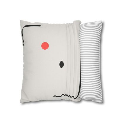 Nested Corner Frames With Two Dots trendy patterned pillow cases