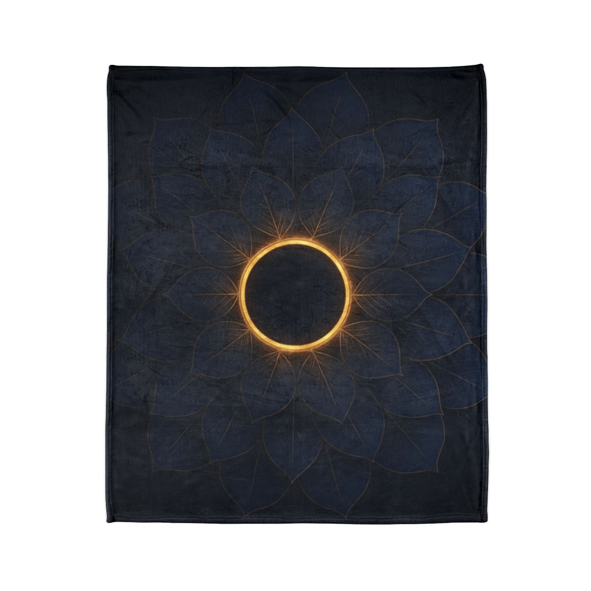 Petal Eclipse Mandala personalized cozy blankets