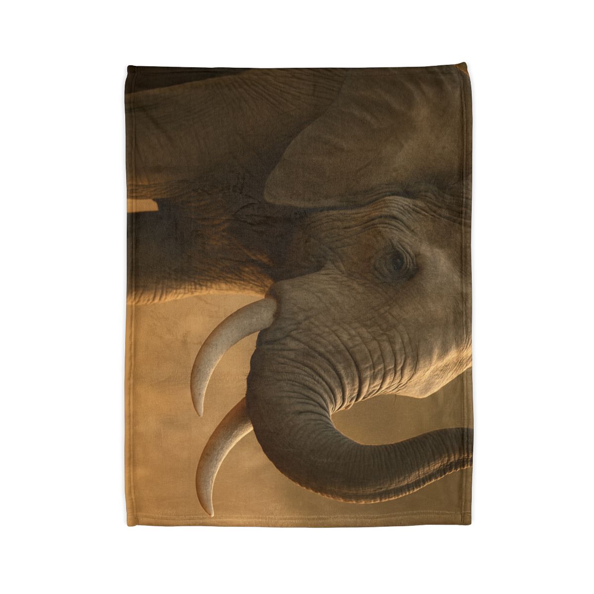 Savannah Sentinel Elephant stylish throw blankets