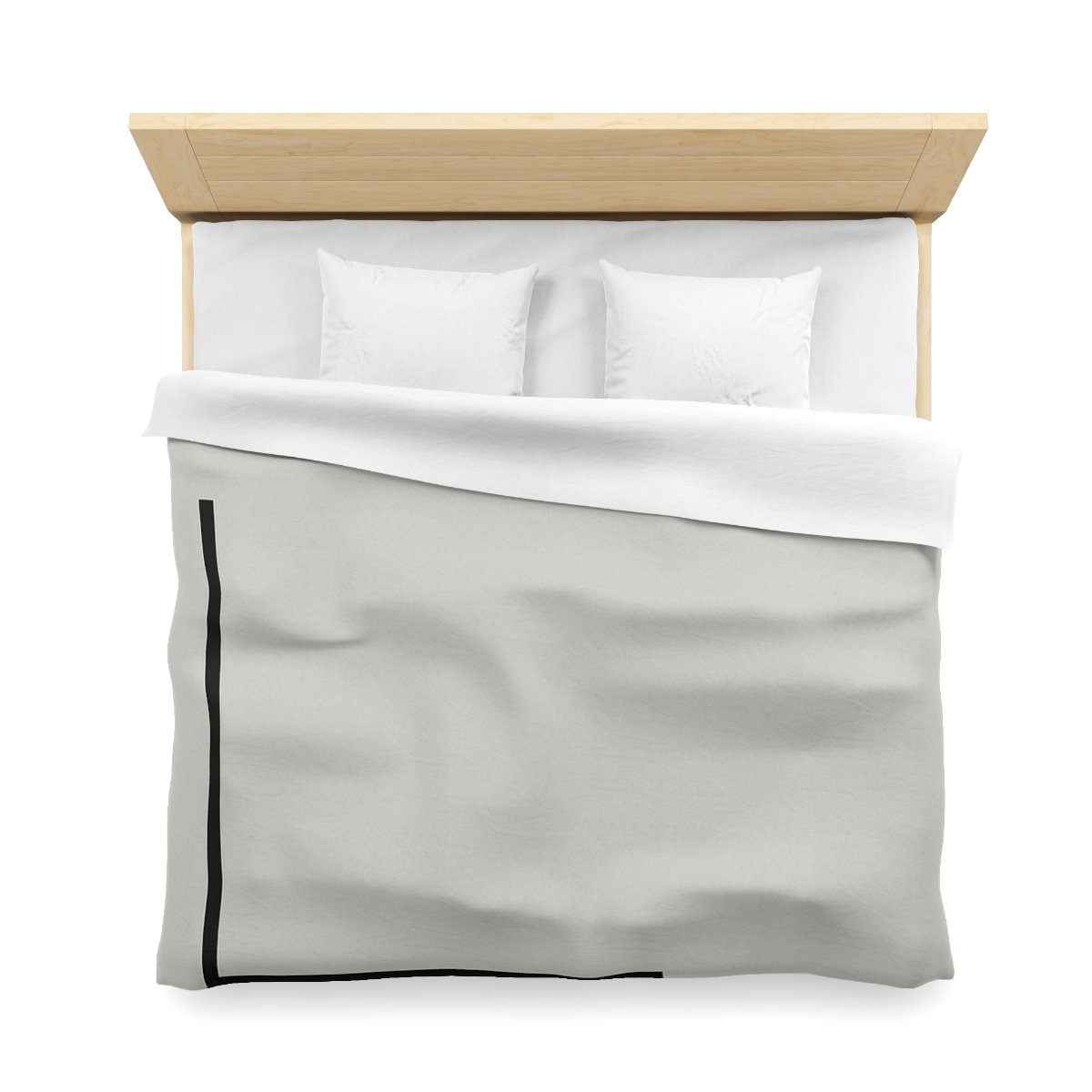 Corner Frame With Floating Square personalized bedding duvets