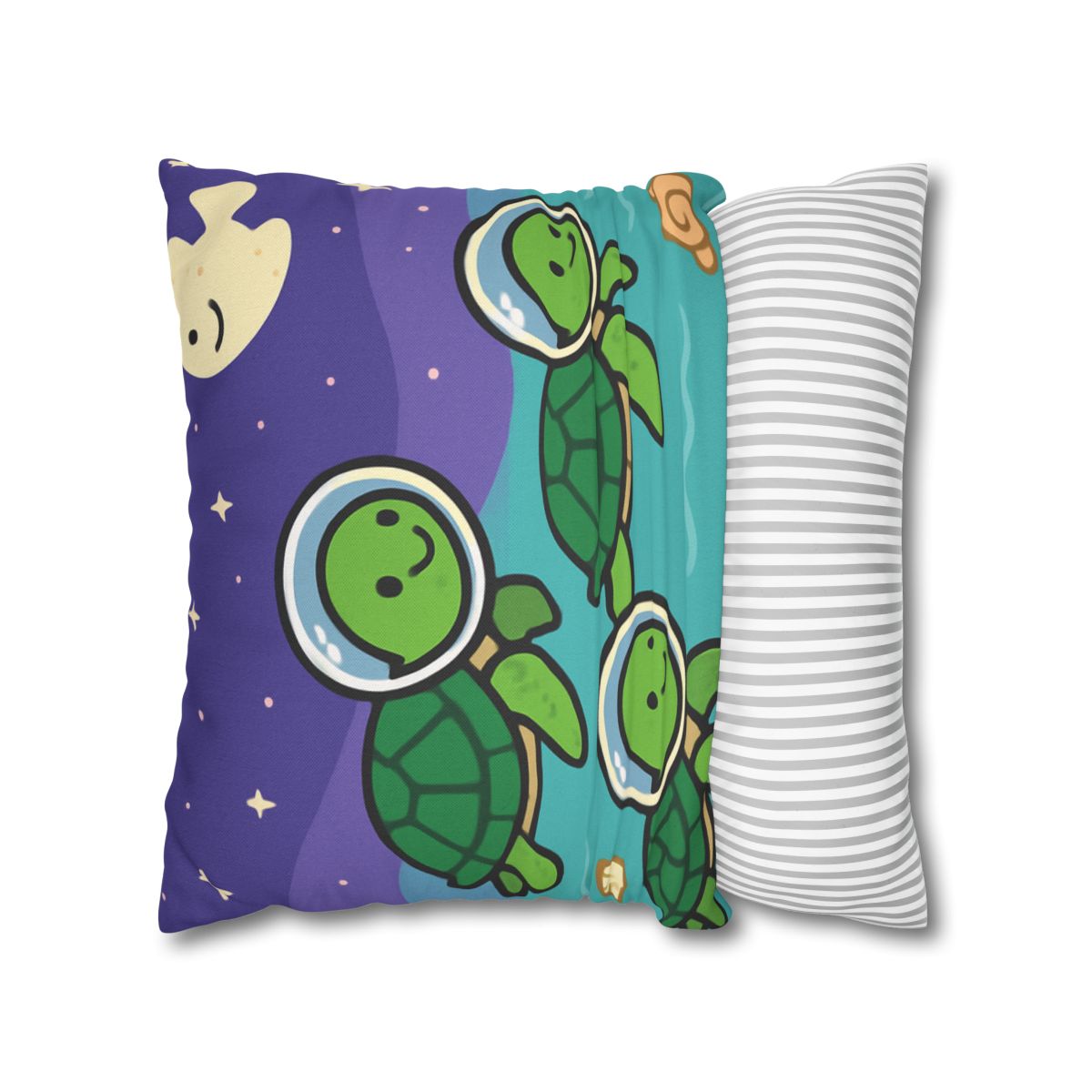Starry Seas Turtle Team trendy patterned pillow cases
