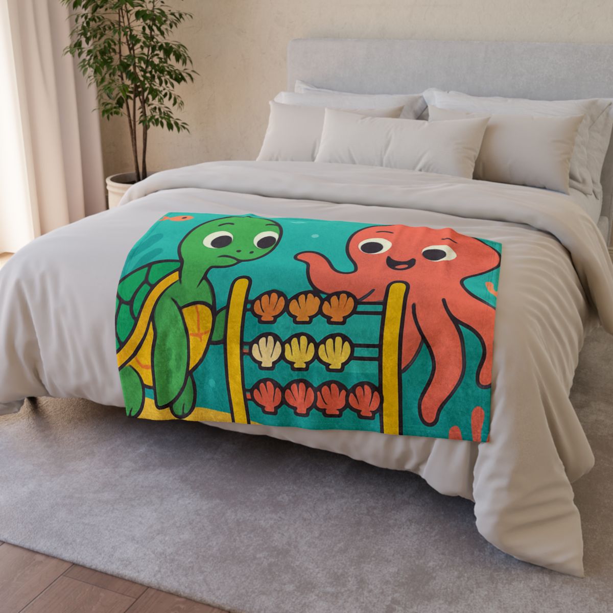 Coral Reef Codebreakers soft fleece blankets