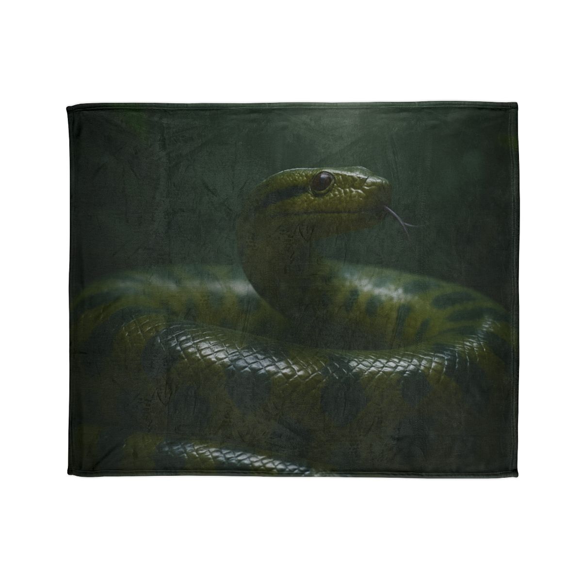 Starlit Coil Green Anaconda trendy patterned blankets