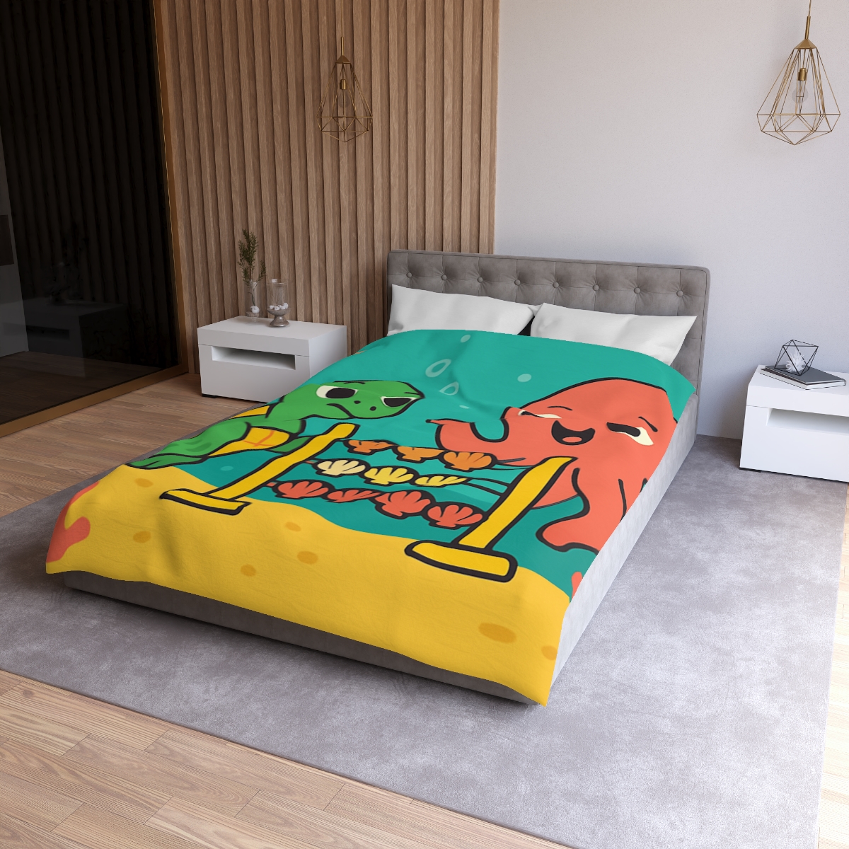 Coral Reef Codebreakers designer printed duvets