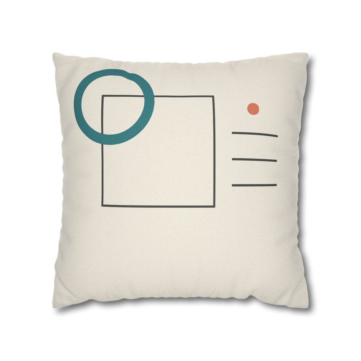 Open Frame With Drifted Ring soft cotton pillow cases