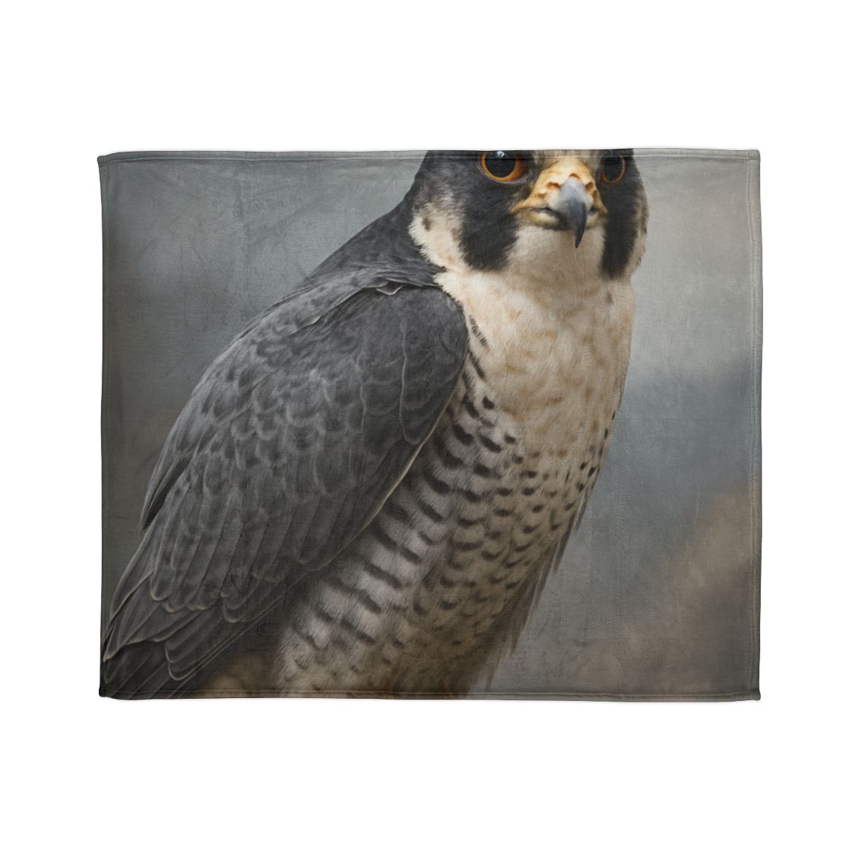 Starlit Focus Peregrine Falcon soft fleece blankets