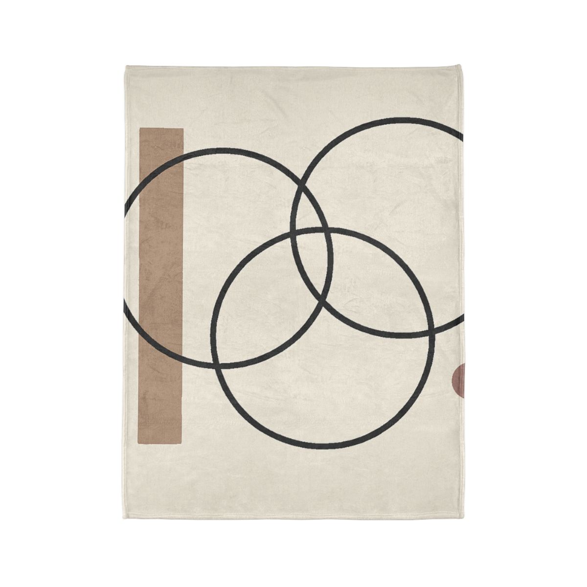 Staggered Rings And Slim Bar decorative home blankets