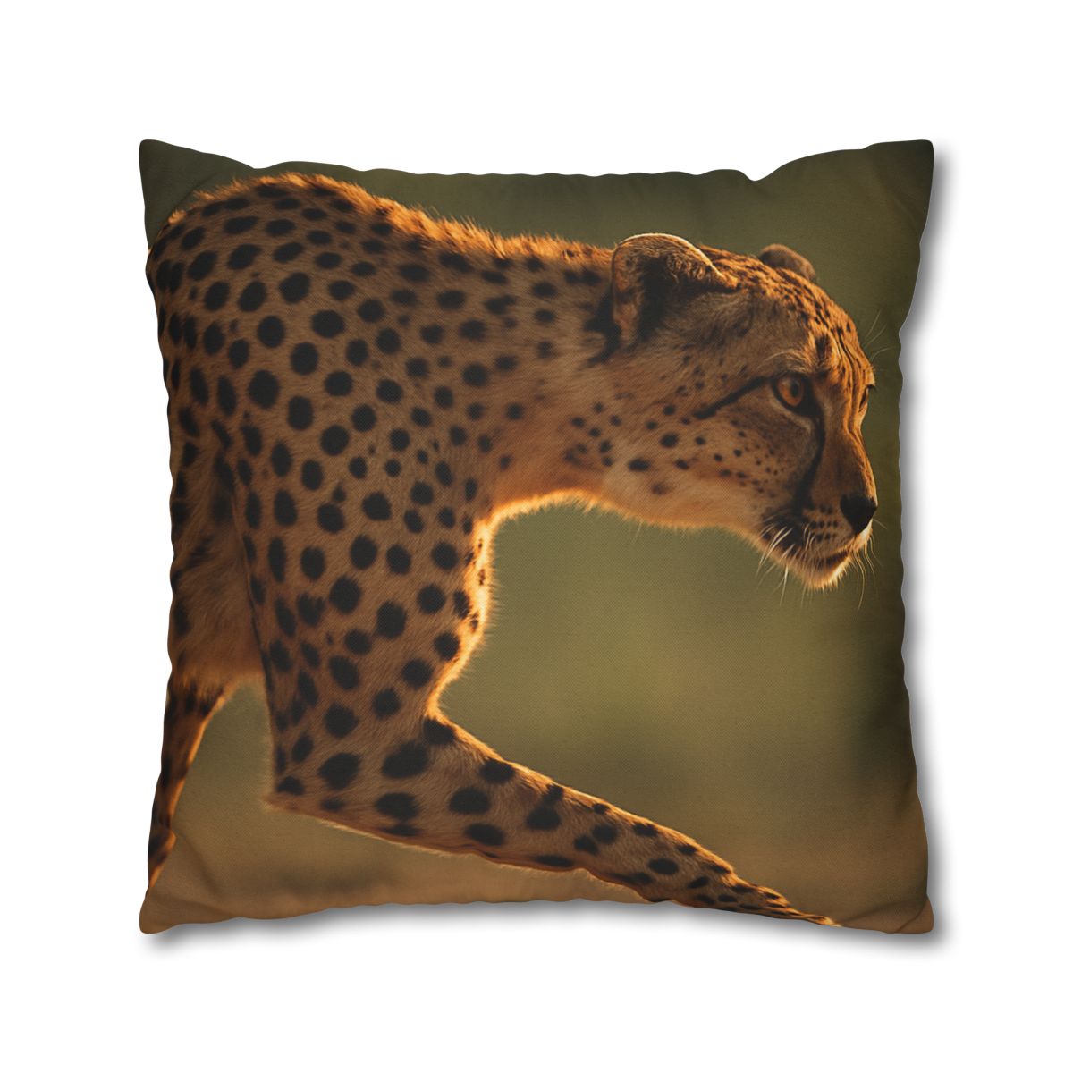 Cheetah Silent Sprint personalized pillow covers