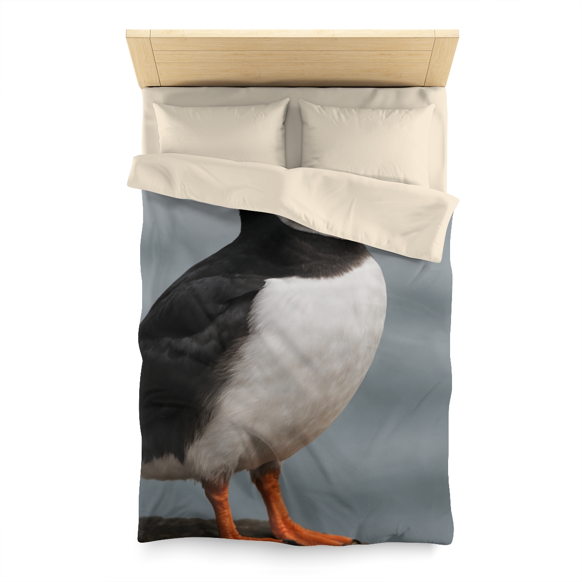 Glasswater Glide Atlantic Puffin soft comforter duvets