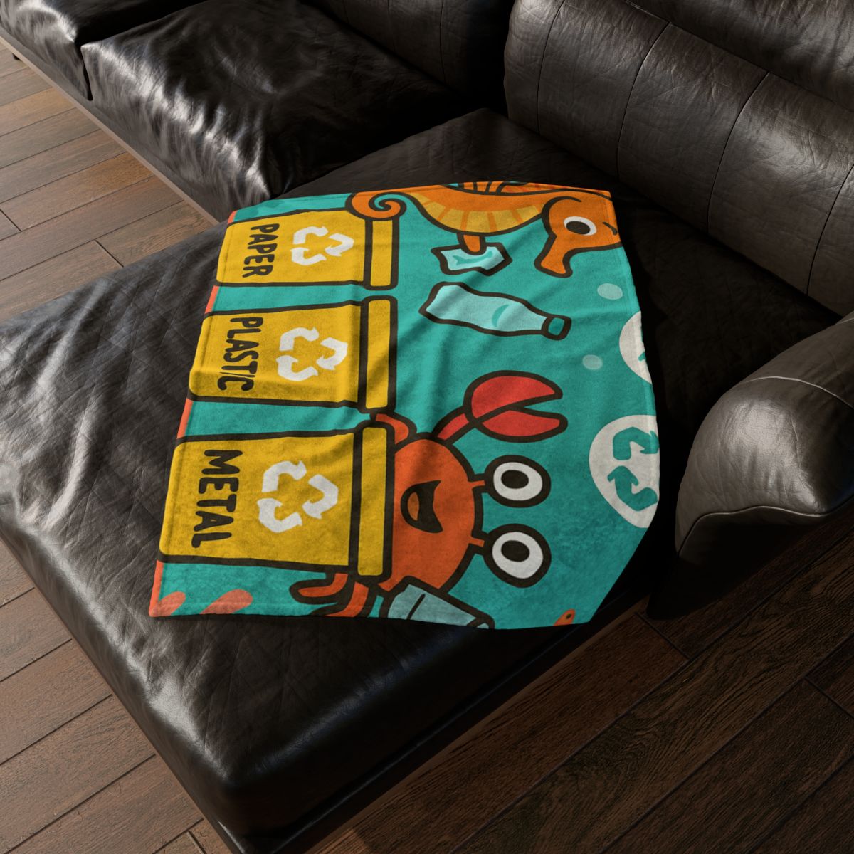 Coral City Recycling Seahorse Patrol warm winter blankets