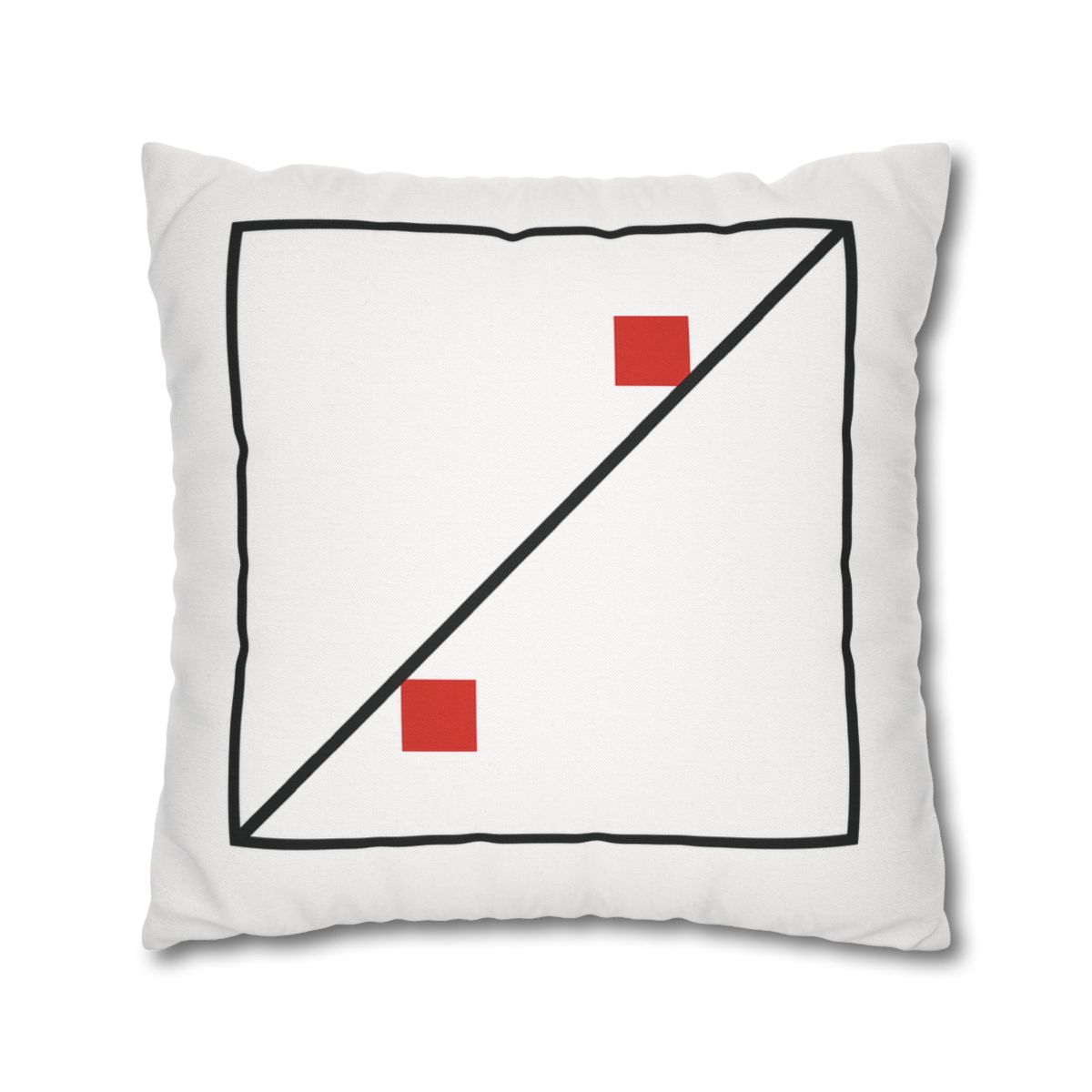 Diagonal Frame Split designer print pillow cases