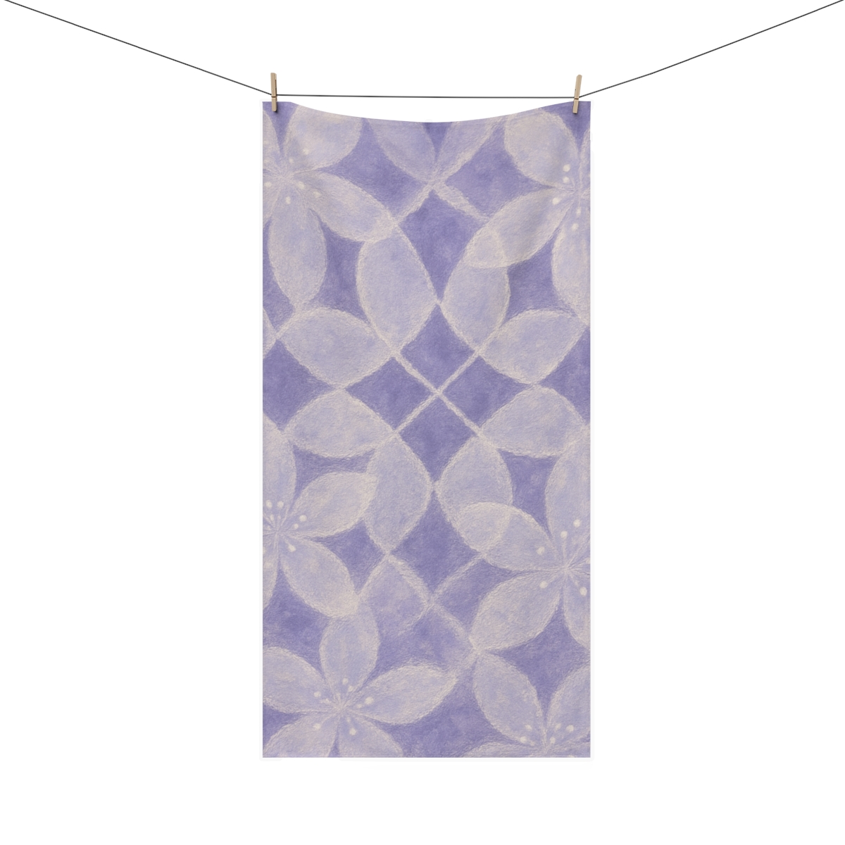 Petal Lattice Overlay custom towels