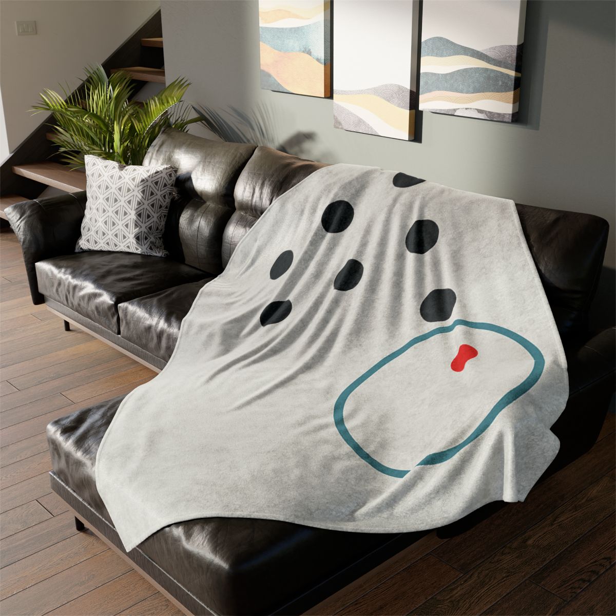 Broken Grid With One Orbit Ring warm winter blankets