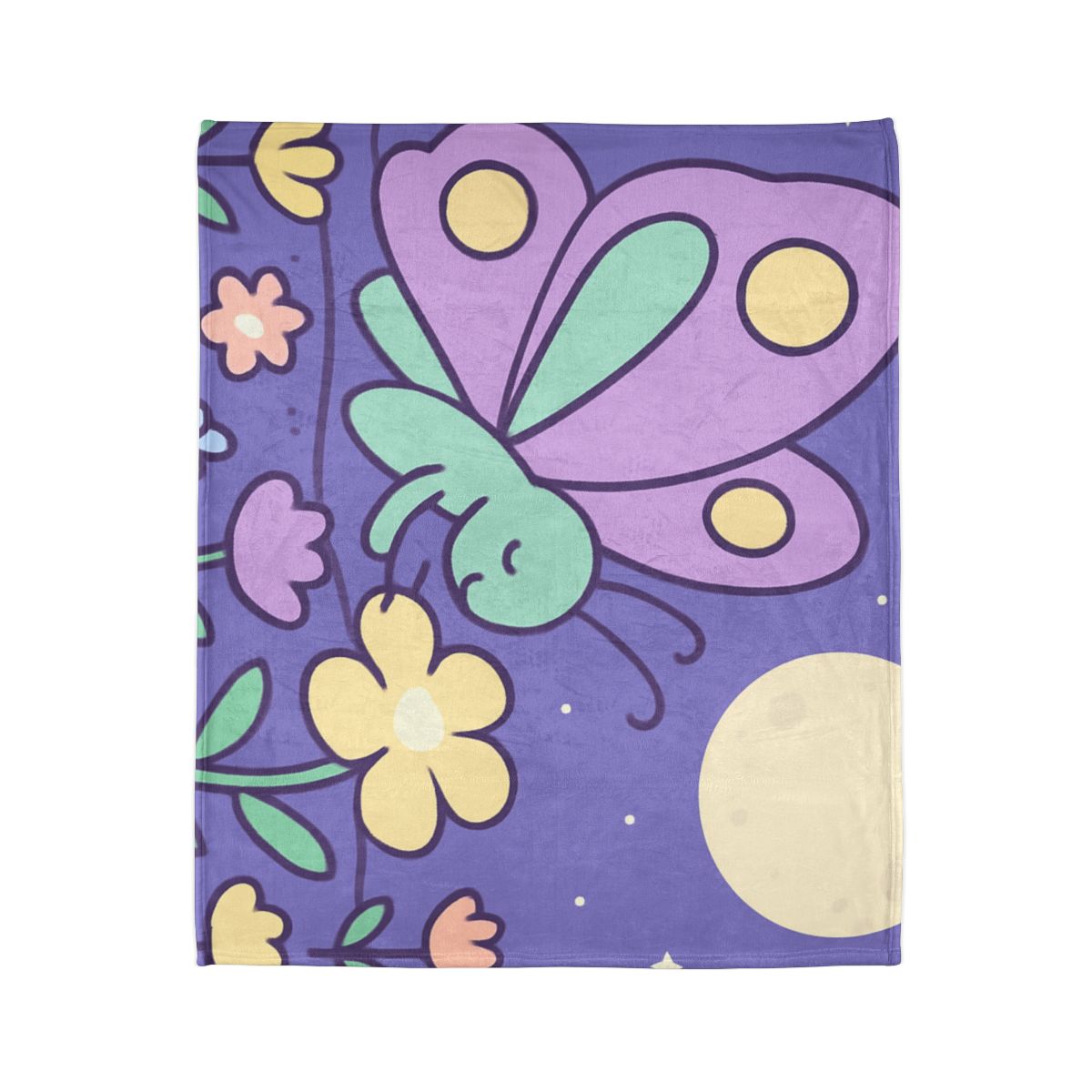 Moon Garden Butterfly trendy patterned blankets