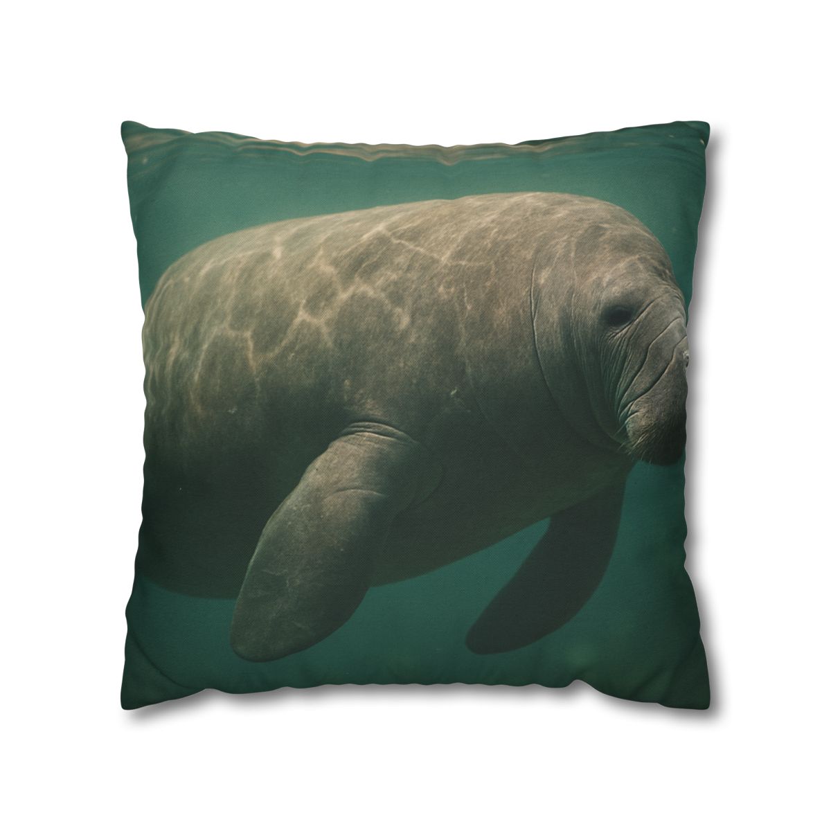 Quiet Drift West Indian Manatee custom pillow cases