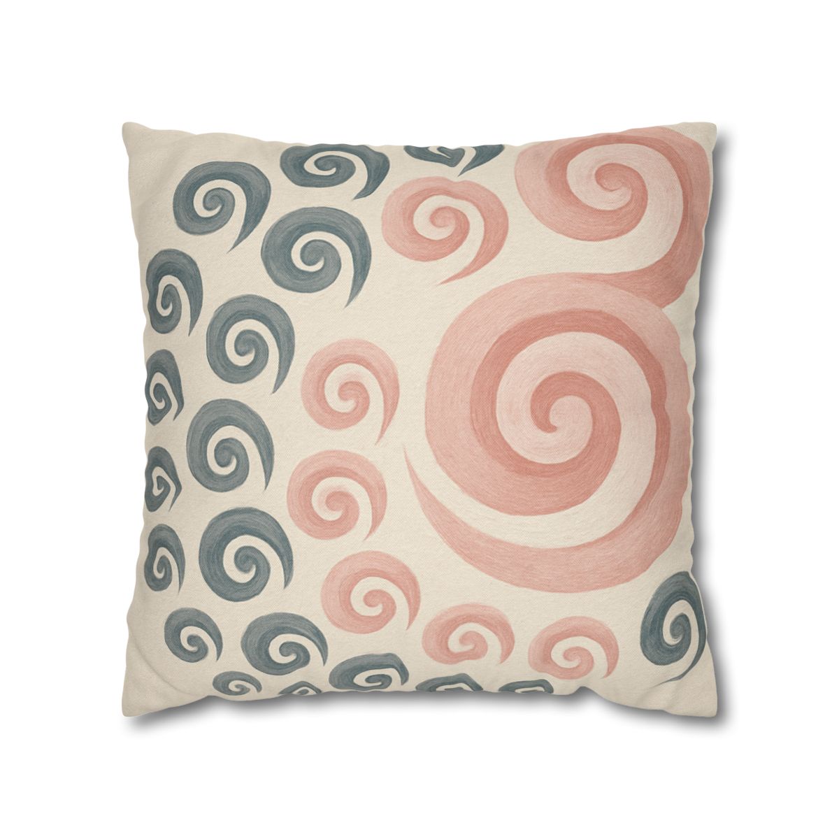 Curling Bud Spiral designer print pillow cases