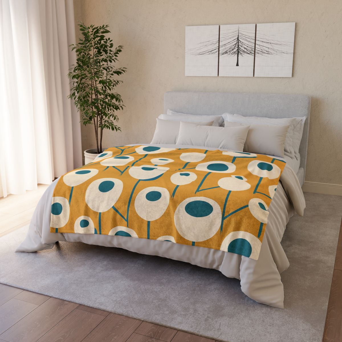 Seed Pod Cluster Grid warm winter blankets