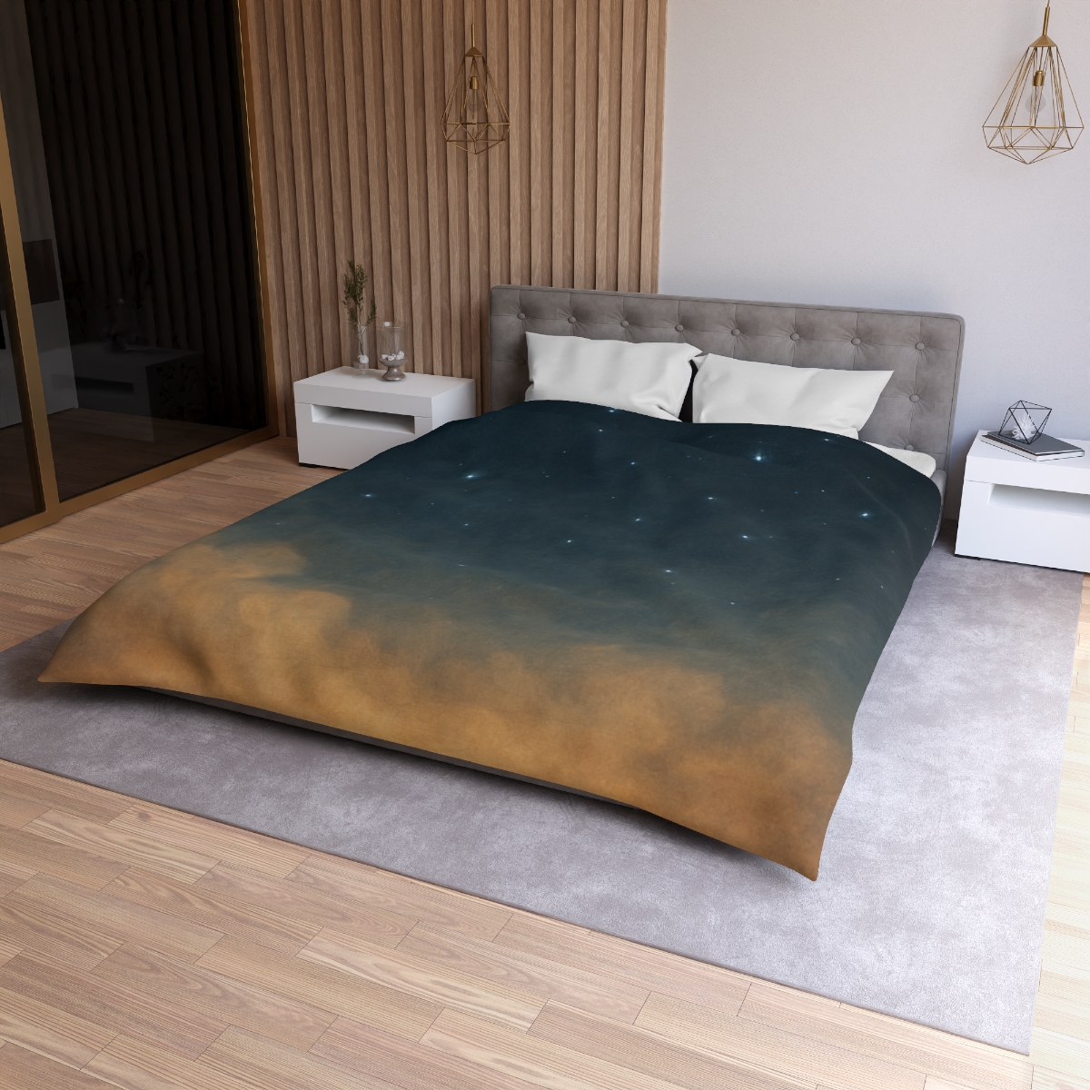 Starlit Dust Horizon personalized bedding duvets