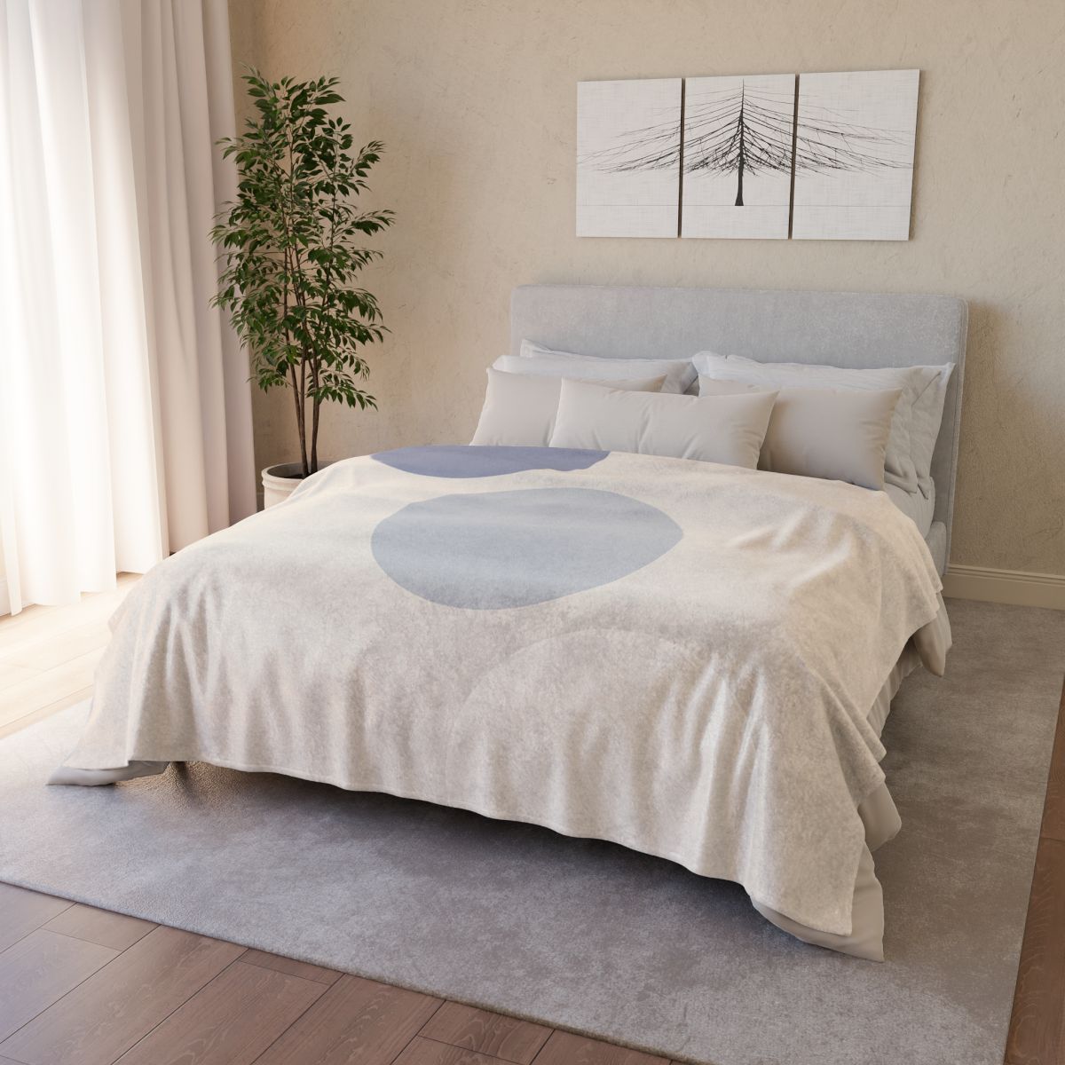 Staggered Circle Trio custom blankets