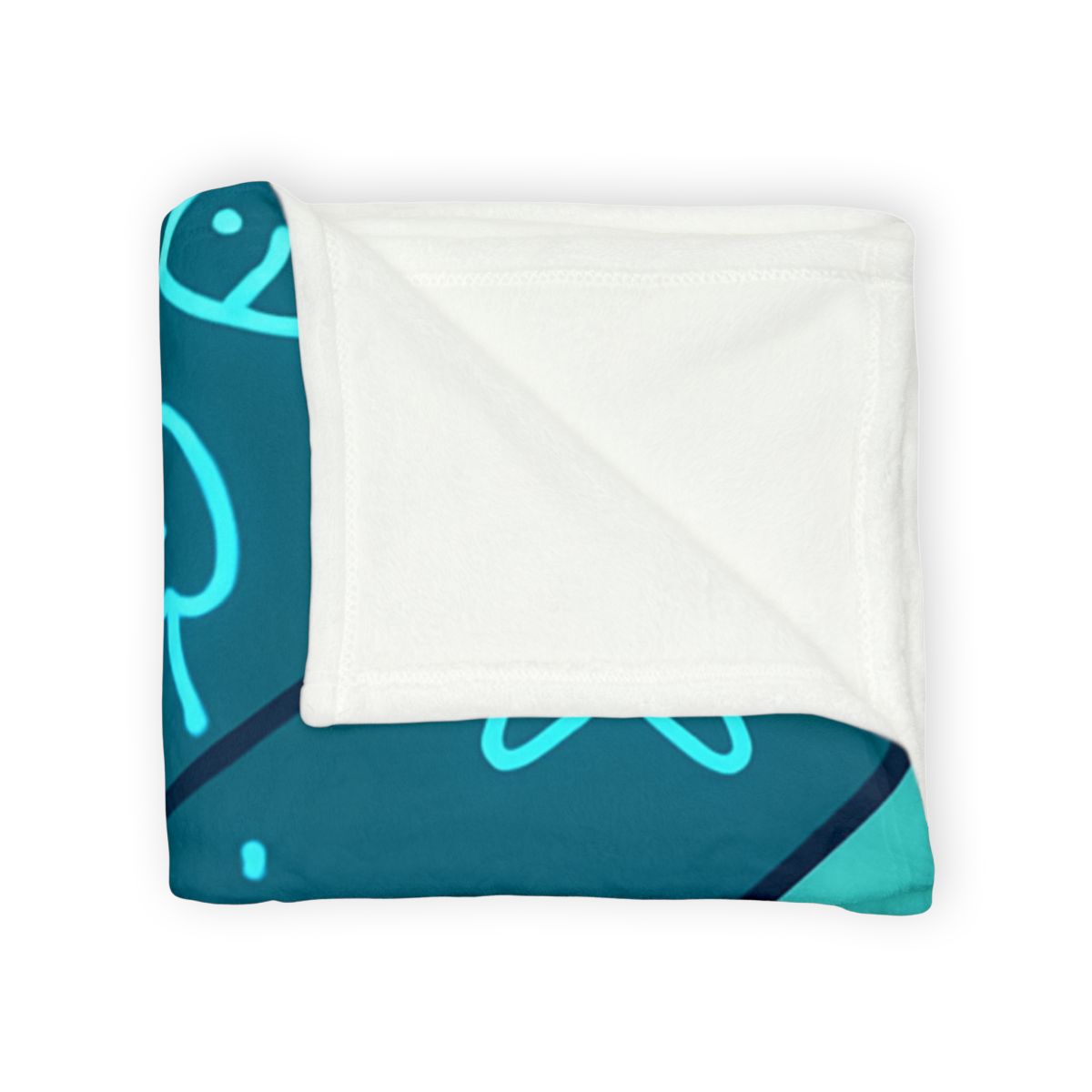 Bioluminescent Reef School With Glow Jellyfish custom blankets