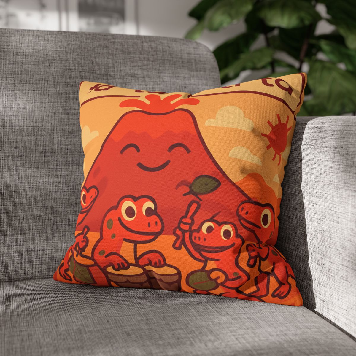 Volcano Drum Band Of The Rhythm Lizards designer print pillow cases