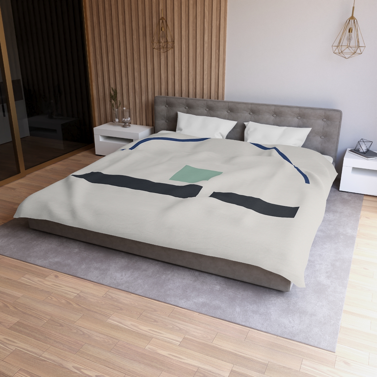 Arc Bridge Over Split Bars personalized bedding duvets