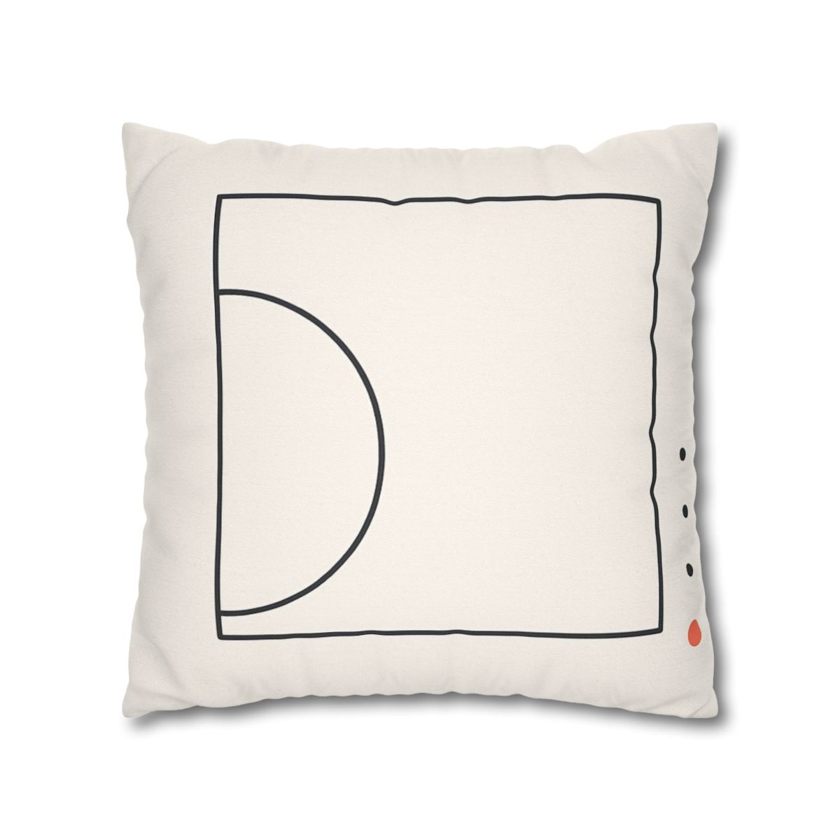 Open Frame With Offset Arc designer print pillow cases