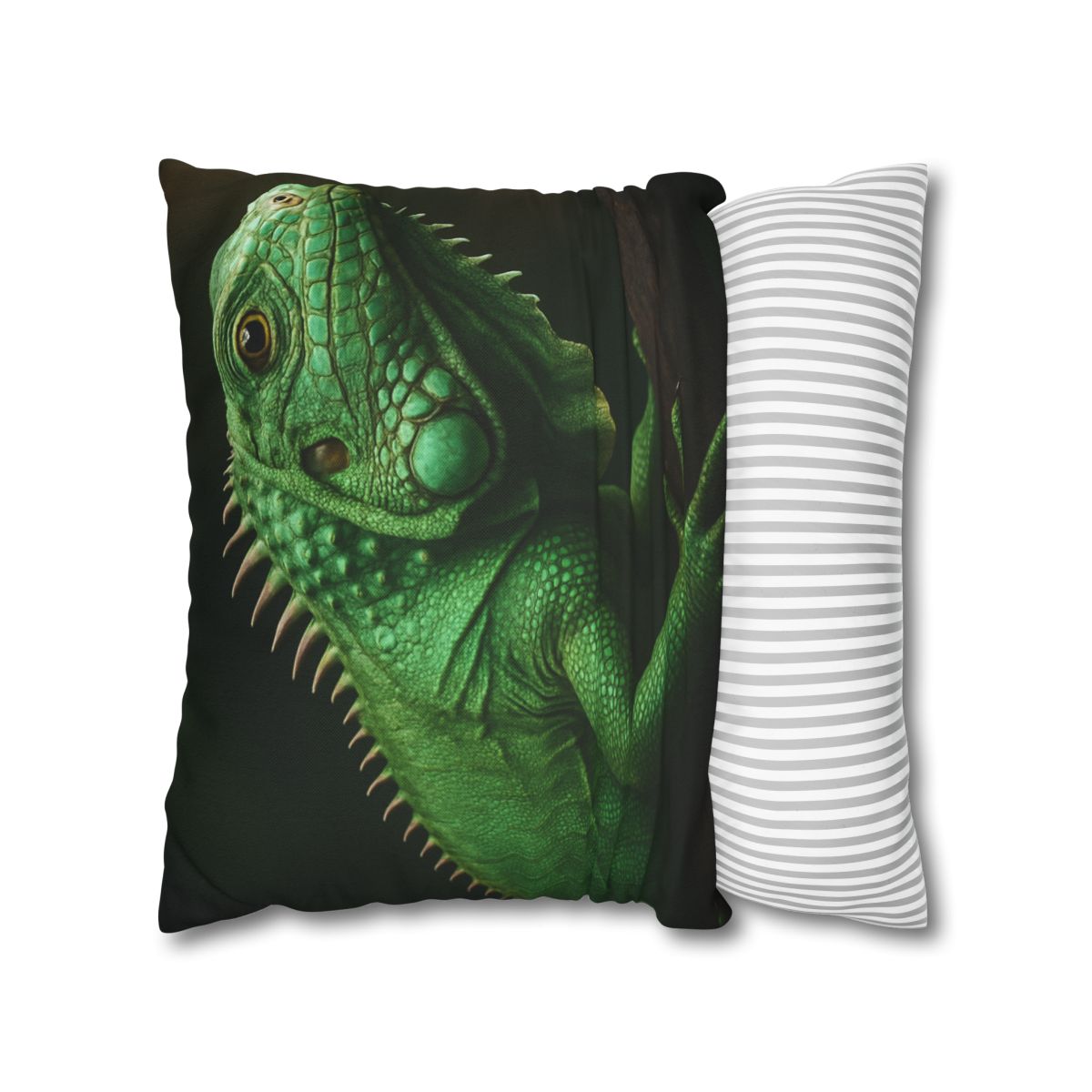 Mirror Glide Green Iguana comfortable bedding pillow covers