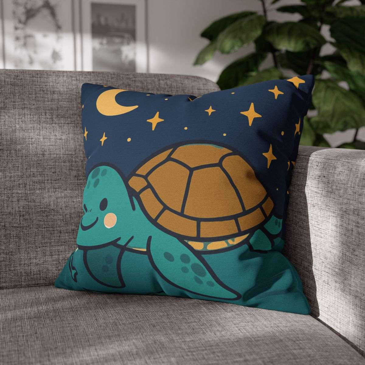 Starry Sea Turtle Voyage stylish decorative pillowcases