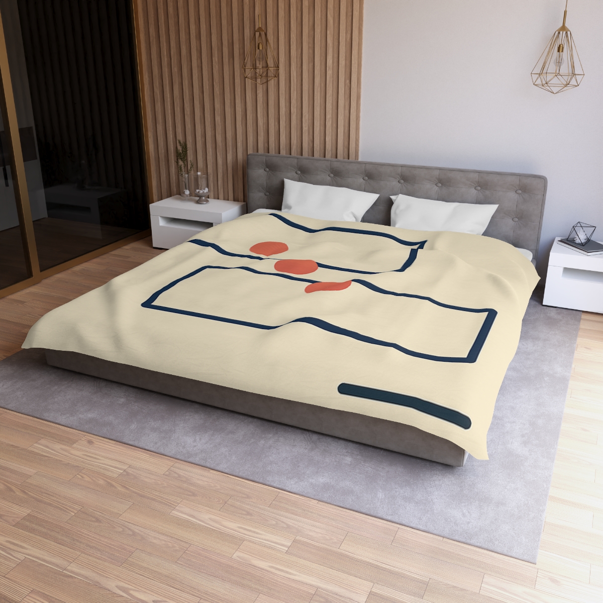 Offset Orbit Blocks trendy bedroom duvets