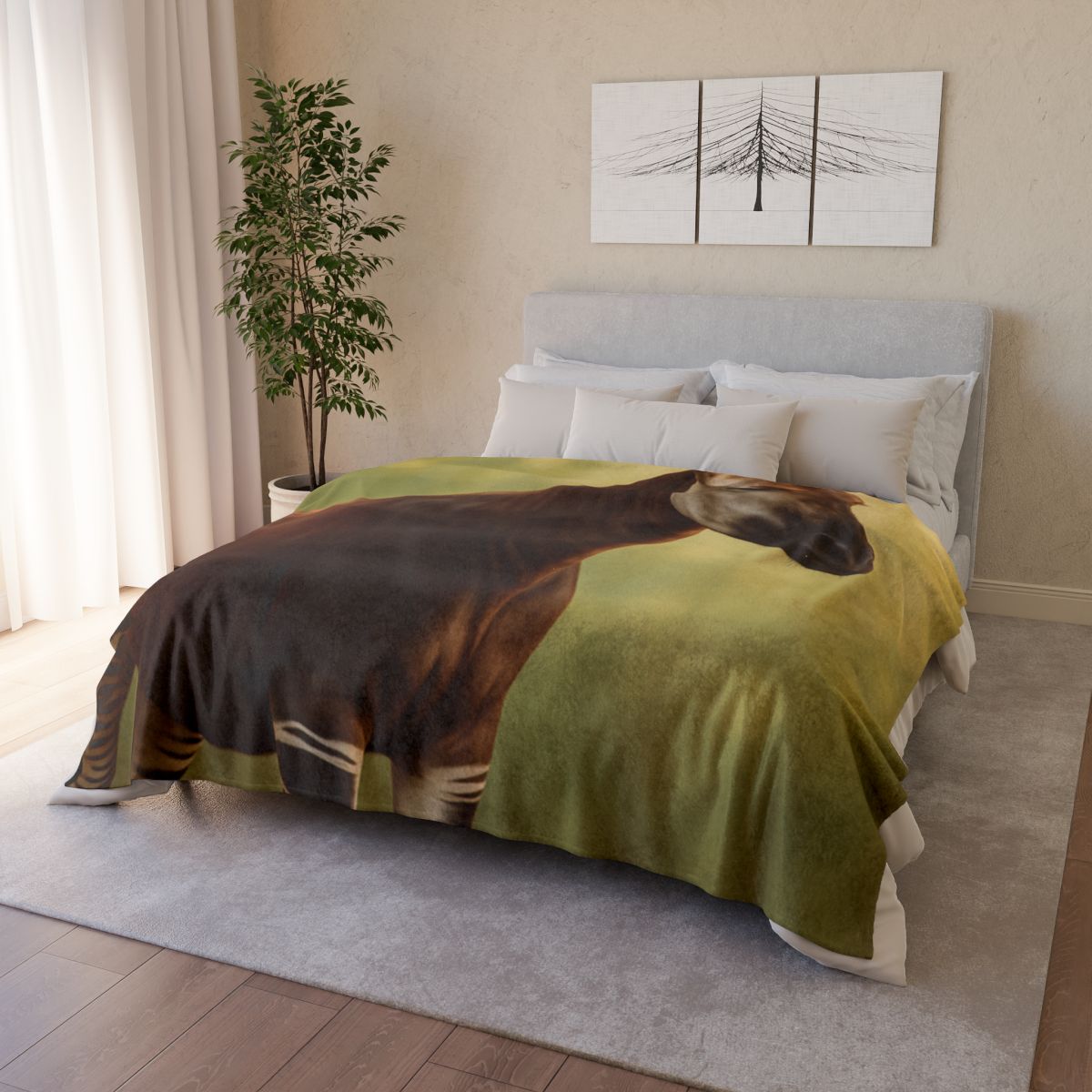 Velvet Stride Okapi stylish throw blankets