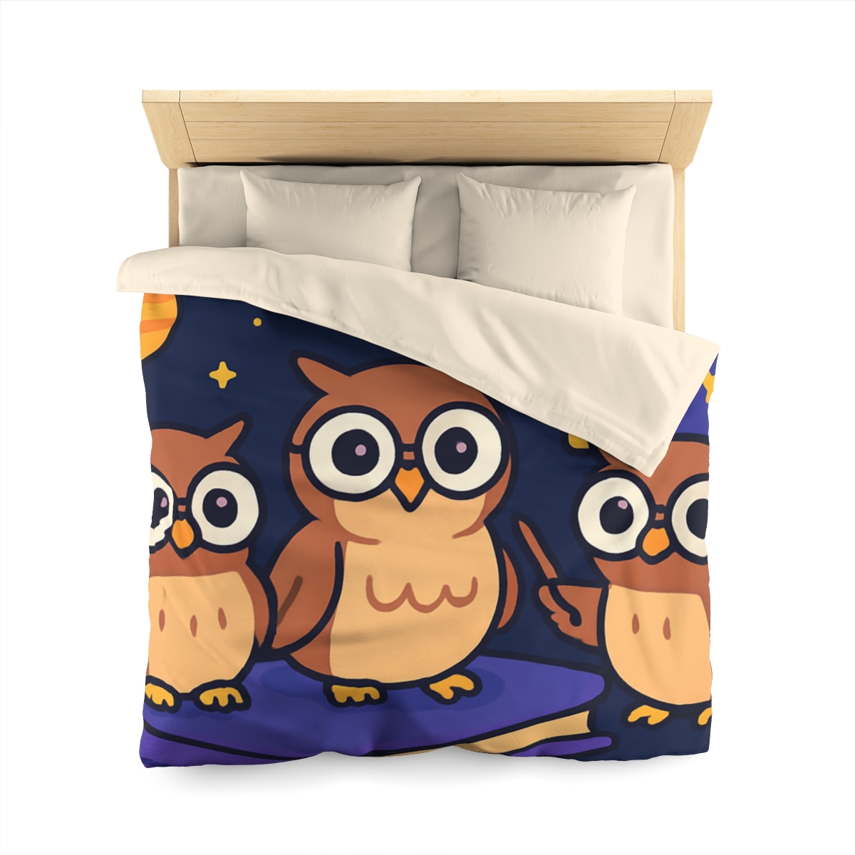 Galaxy Library Of The Wise Owls warm winter duvets