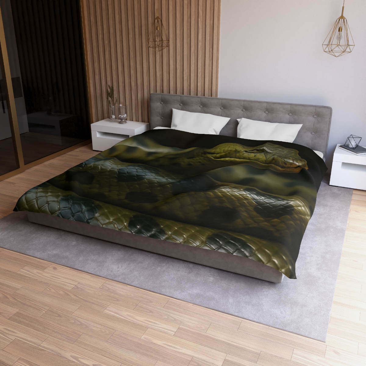 Silent Coil Green Anaconda duvets for gifts