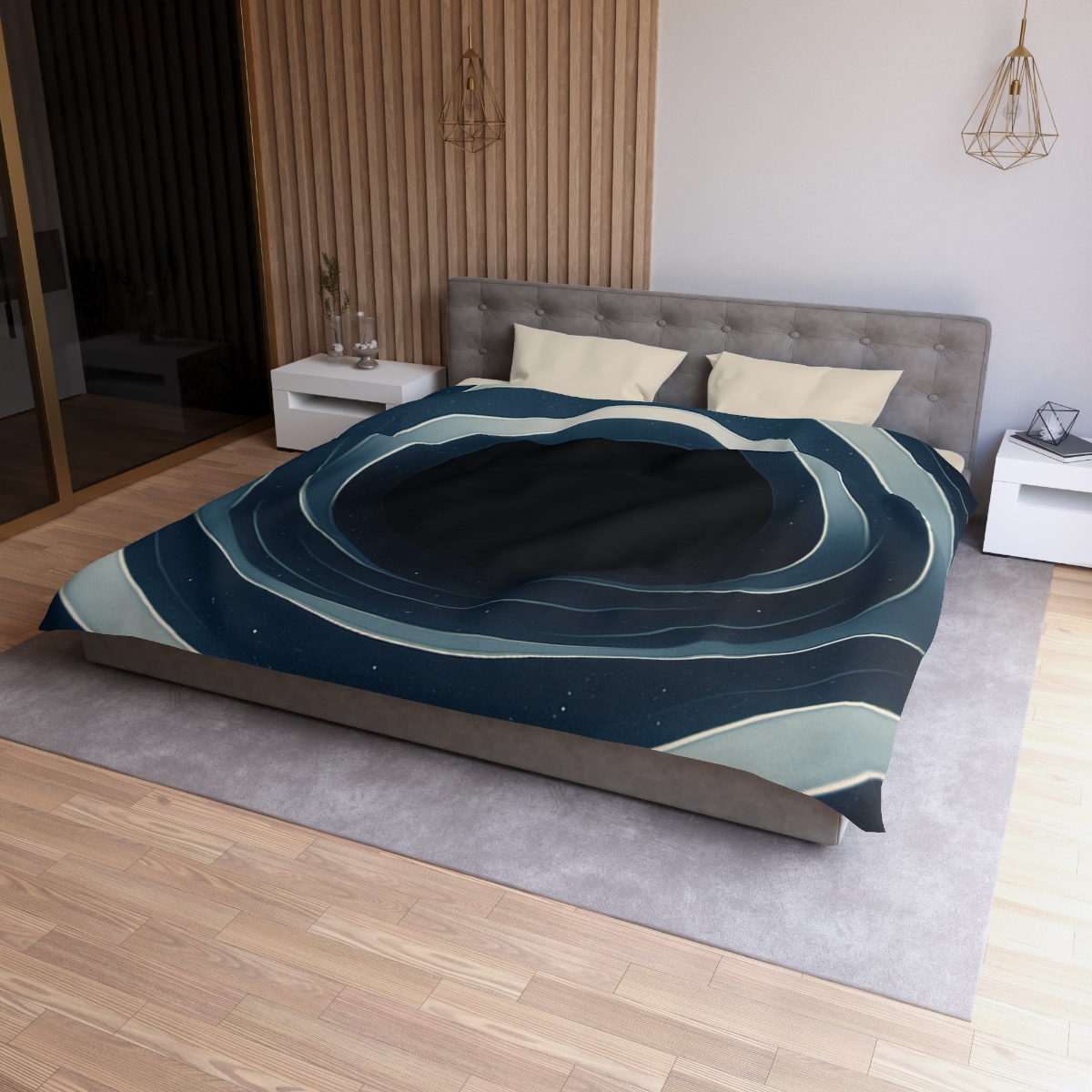 Gravitational Lens Mirage Arc unique patterned duvets