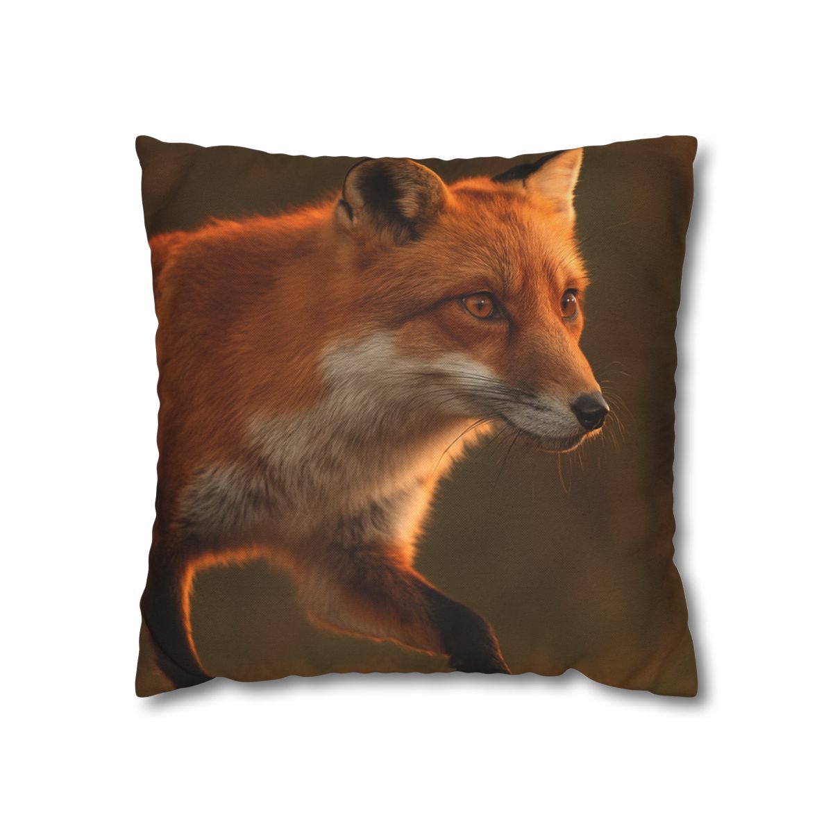 Crimson Whisper Red Fox personalized pillow covers