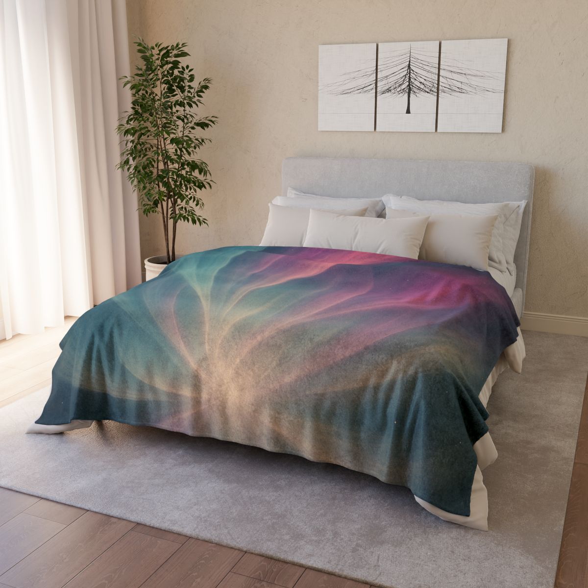 Aurora Nexus Bloom warm winter blankets