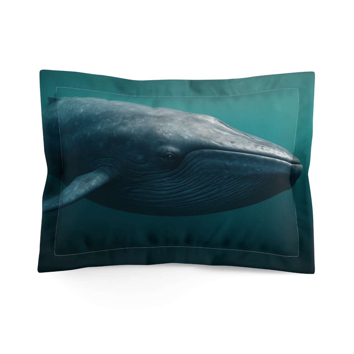 Ocean Song Blue Whale stylish throw pillows