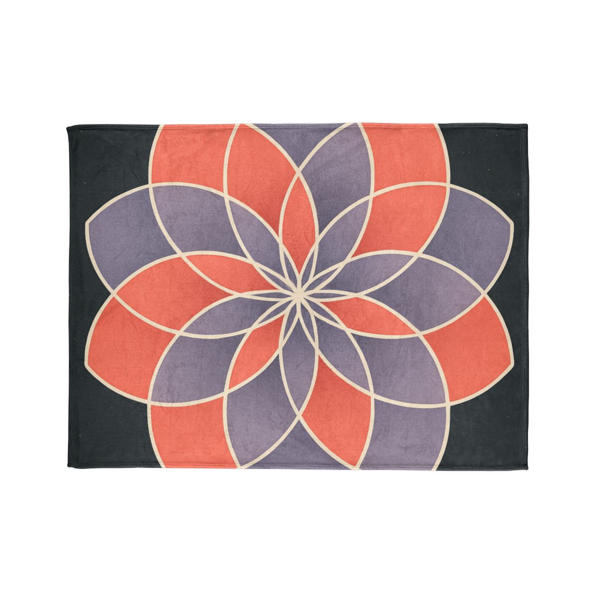 Petal Prism Overlap soft fleece blankets