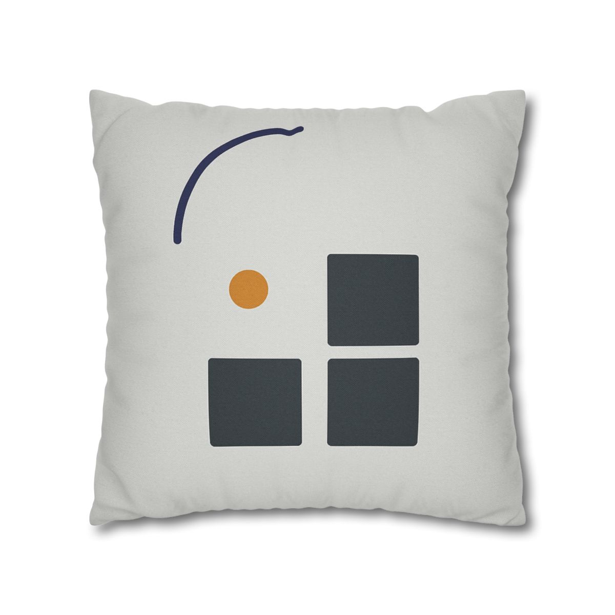 Missing Cell Grid With Offset Arc soft cotton pillow cases