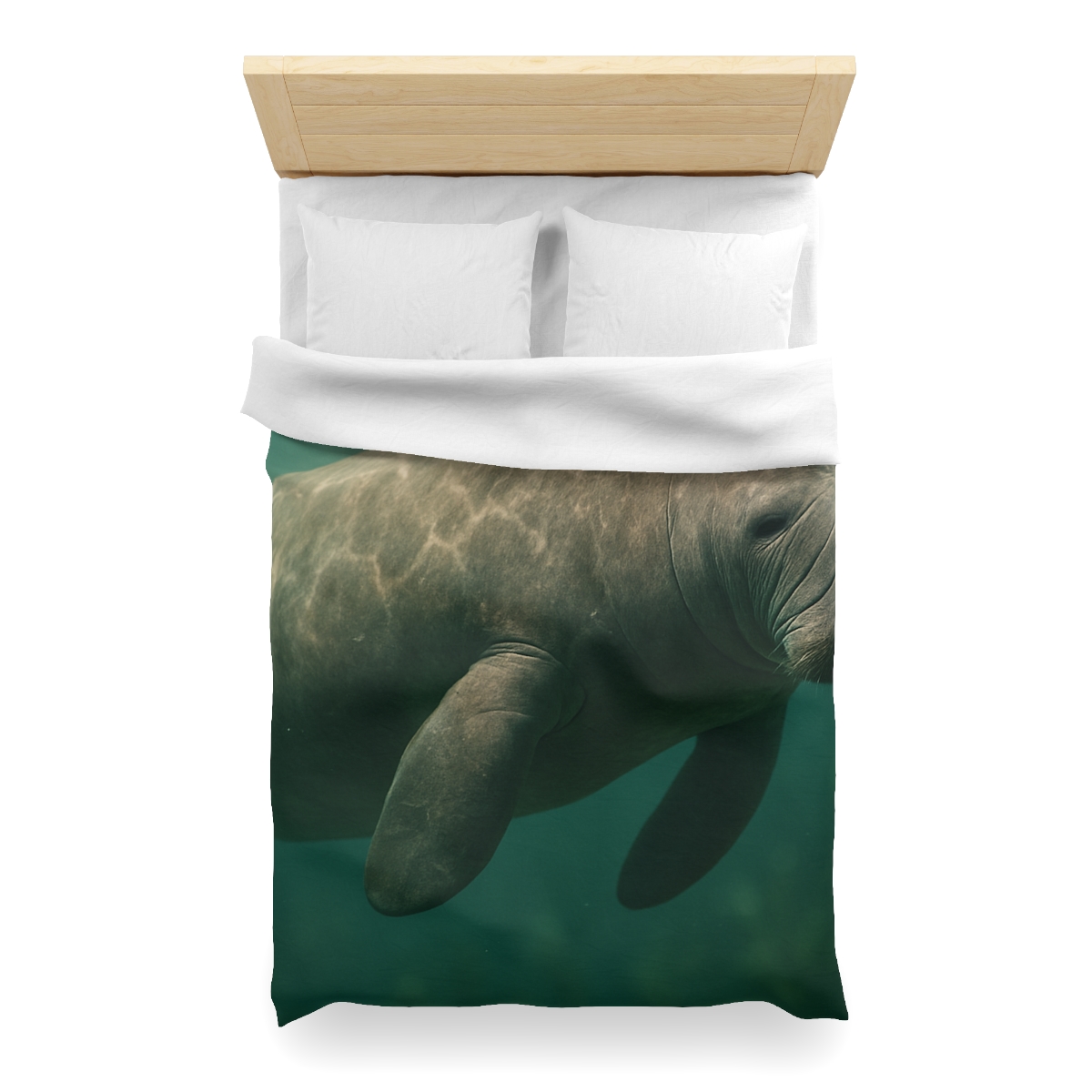 Quiet Drift West Indian Manatee custom duvets