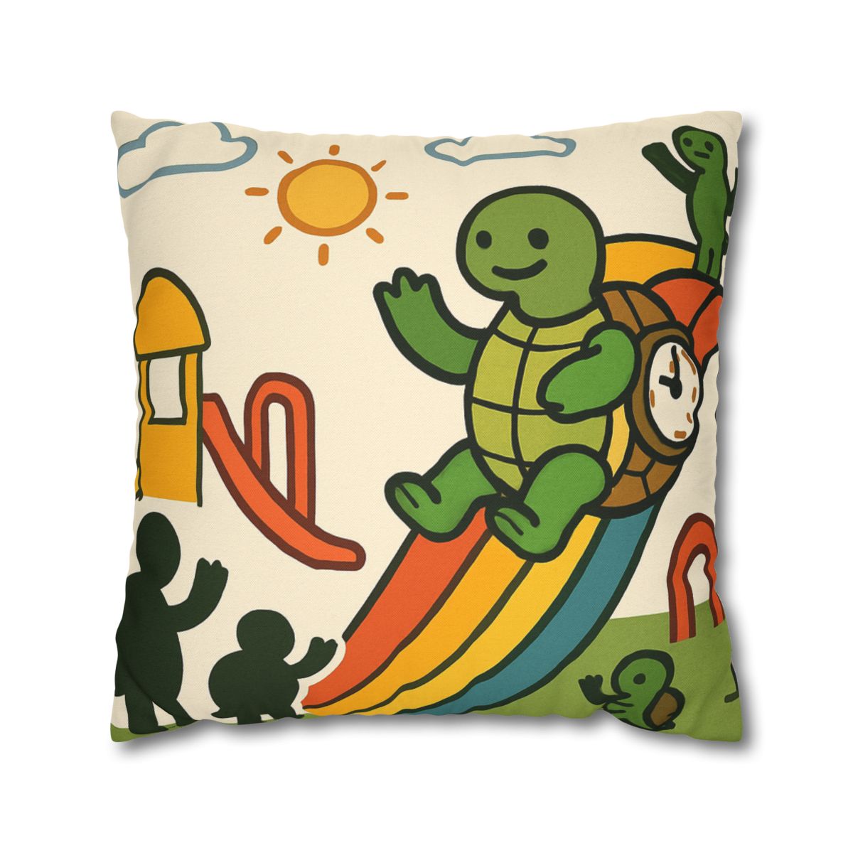 Time Traveling Tortoise Playground stylish decorative pillowcases