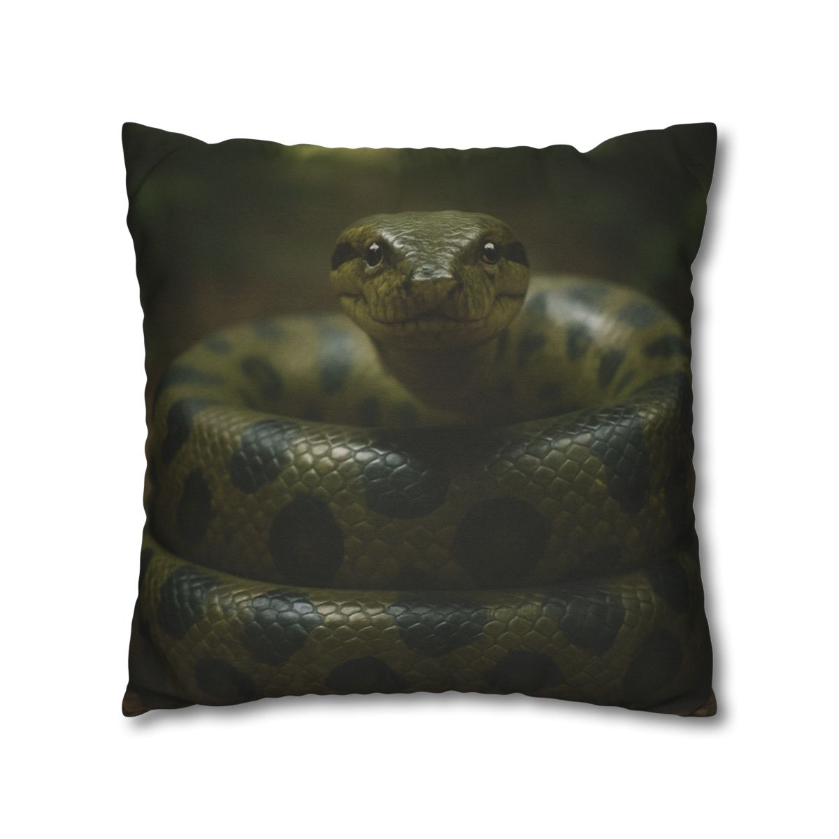 Starlit Coil Green Anaconda stylish decorative pillowcases